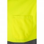 VL CUPID. Polo bicolor ojo de p&aacute;jaro (160g/m&sup2;) con manga corta, en poli&eacute;ster (100%) - Azul marino/Amarillo