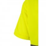 VL CUPID. Polo bicolor ojo de p&aacute;jaro (160g/m&sup2;) con manga corta, en poli&eacute;ster (100%) - Gris/Amarillo