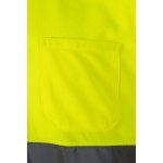 VL CUPID. Polo bicolor ojo de p&aacute;jaro (160g/m&sup2;) con manga corta, en poli&eacute;ster (100%) - Gris/Amarillo