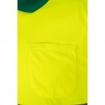 VL CUPID. Polo bicolor ojo de p&aacute;jaro (160g/m&sup2;) con manga corta, en poli&eacute;ster (100%) - Verde/Amarillo