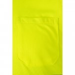 VL CUPID. Polo bicolor ojo de p&aacute;jaro (160g/m&sup2;) con manga corta, en poli&eacute;ster (100%) - Verde militar/Amarillo