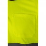 VL CUPID. Polo bicolor ojo de p&aacute;jaro (160g/m&sup2;) con manga corta, en poli&eacute;ster (100%) - Burdeos/Amarillo