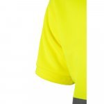 VL CUPID LARGE. Zweifarbiges Poloshirt im Bird-Eye-Design (160g/m&sup2;) mit kurzen &Auml;rmeln, aus Polyester (100%) - Marineblau/Gelb