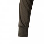 VL VULCAN. Polo bicolor ojo de p&aacute;jaro (160g/m&sup2;) con manga larga, en poli&eacute;ster (100%) - Verde militar/Amarillo