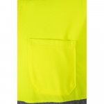VL VULCAN. Polo bicolor ojo de p&aacute;jaro (160g/m&sup2;) con manga larga, en poli&eacute;ster (100%) - Burdeos/Amarillo