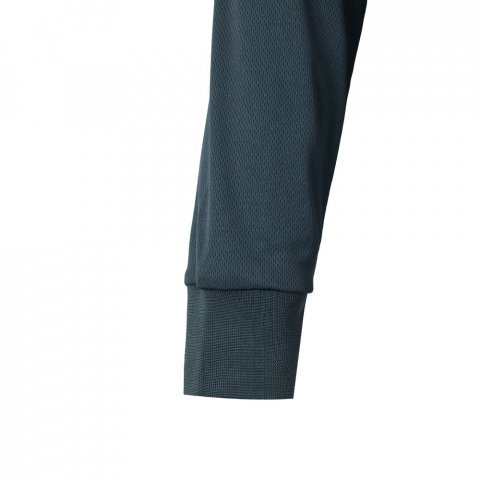 VL VULCAN LARGE. Polo bicolor bird-eye (160g/m&sup2;) de manga comprida, em poli&eacute;ster (100%) - Cinzento/Laranja