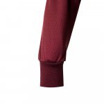 VL VULCAN LARGE. Polo bicolor bird-eye (160g/m&sup2;) de manga comprida, em poli&eacute;ster (100%) - Bordeaux/Amarelo