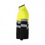 VL EROS. Casaco polar bicolor (280g/m&sup2;), em poli&eacute;ster (100%) - Preto/Amarelo