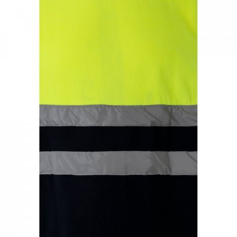 VL EROS. Casaco polar bicolor (280g/m&sup2;), em poli&eacute;ster (100%) - Azul marinho/Amarelo