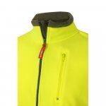 VL EROS. Casaco polar bicolor (280g/m&sup2;), em poli&eacute;ster (100%) - Verde tropa/Amarelo