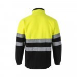VL EROS LARGE. Two-tone fleece jacket (280g/m&sup2;), in polyester (100%) - Black/Yellow