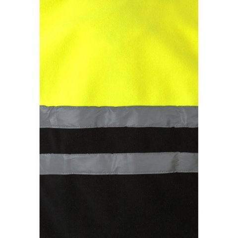VL EROS LARGE. Two-tone fleece jacket (280g/m&sup2;), in polyester (100%) - Black/Yellow