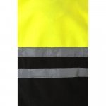 VL EROS LARGE. Two-tone fleece jacket (280g/m&sup2;), in polyester (100%) - Black/Yellow