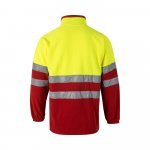 VL EROS LARGE. Two-tone fleece jacket (280g/m&sup2;), in polyester (100%) - Red/Yellow