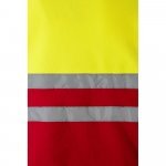 VL EROS LARGE. Two-tone fleece jacket (280g/m&sup2;), in polyester (100%) - Red/Yellow