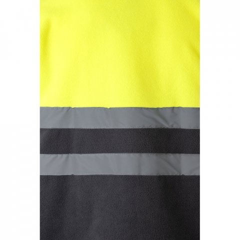 VL EROS LARGE. Two-tone fleece jacket (280g/m&sup2;), in polyester (100%) - Grey/Yellow