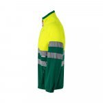 VL EROS LARGE. Two-tone fleece jacket (280g/m&sup2;), in polyester (100%) - Green/Yellow
