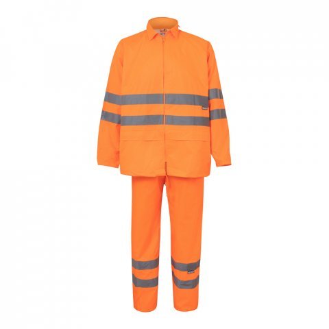 VL VENUS. Ensemble de pluie (130g/m&sup2;), en polyester (100%) avec finition PU - Orange hexchrome