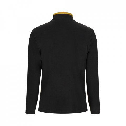 VL GERAS. Jachetă fleece bicoloră (220g/m&sup2;) din poliester (100%) - Negru/Galben