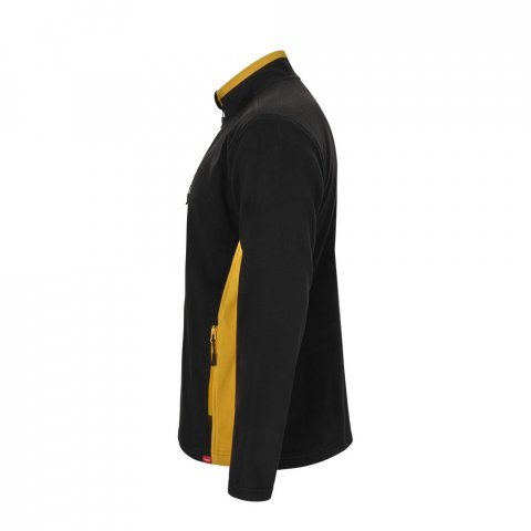 VL GERAS. Jachetă fleece bicoloră (220g/m&sup2;) din poliester (100%) - Negru/Galben