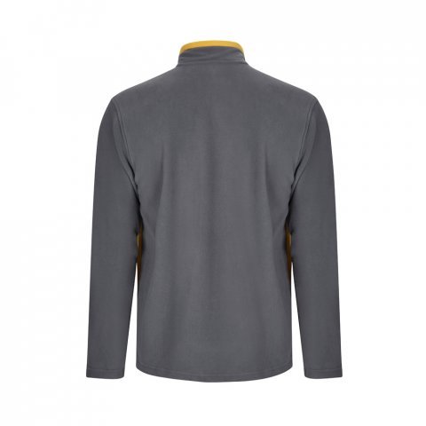 VL GERAS. Jachetă fleece bicoloră (220g/m&sup2;) din poliester (100%) - Gri/Galben