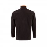 VL GERAS. Jachetă fleece bicoloră (220g/m&sup2;) din poliester (100%) - Negru/Portocaliu
