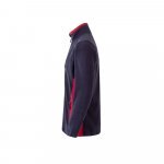 VL GERAS. Jachetă fleece bicoloră (220g/m&sup2;) din poliester (100%) - Albastru/Roșu