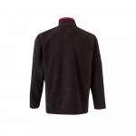 VL GERAS. Jachetă fleece bicoloră (220g/m&sup2;) din poliester (100%) - Negru/Roșu