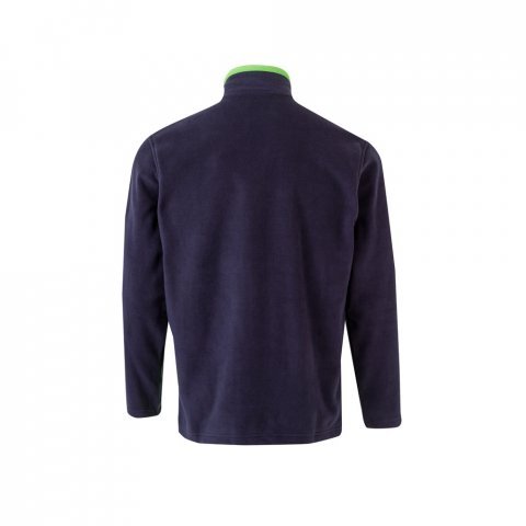 VL GERAS. Jachetă fleece bicoloră (220g/m&sup2;) din poliester (100%) - Albastru/Verde