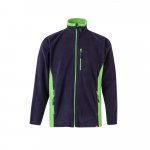 VL GERAS. Jachetă fleece bicoloră (220g/m&sup2;) din poliester (100%) - Albastru/Verde