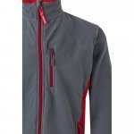 VL GERAS. Jachetă fleece bicoloră (220g/m&sup2;) din poliester (100%) - Gri/Roșu