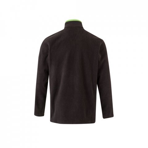 VL GERAS. Jachetă fleece bicoloră (220g/m&sup2;) din poliester (100%) - Negru/Verde