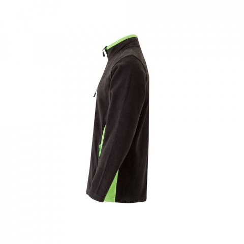 VL GERAS. Jachetă fleece bicoloră (220g/m&sup2;) din poliester (100%) - Negru/Verde