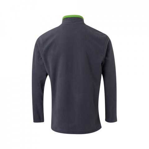 VL GERAS. Jachetă fleece bicoloră (220g/m&sup2;) din poliester (100%) - Gri/Verde