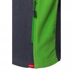 VL GERAS. Jachetă fleece bicoloră (220g/m&sup2;) din poliester (100%) - Gri/Verde