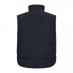 VL NERGAL. Colete acolchoado, bicolor multibolsos (120g/m&sup2;), em poli&eacute;ster (100%) - Azul marinho/Amarelo