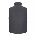 VL NERGAL. Colete acolchoado, bicolor multibolsos (120g/m&sup2;), em poli&eacute;ster (100%) - Cinzento/Amarelo