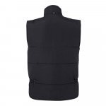 VL NERGAL. Colete acolchoado, bicolor multibolsos (120g/m&sup2;), em poli&eacute;ster (100%) - Preto/Azul Claro