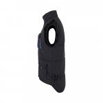 VL NERGAL. Colete acolchoado, bicolor multibolsos (120g/m&sup2;), em poli&eacute;ster (100%) - Preto/Azul Claro