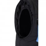 VL NERGAL. Colete acolchoado, bicolor multibolsos (120g/m&sup2;), em poli&eacute;ster (100%) - Preto/Azul Claro