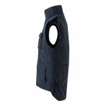VL NERGAL. Colete acolchoado, bicolor multibolsos (120g/m&sup2;), em poli&eacute;ster (100%) - Azul marinho/Vermelho