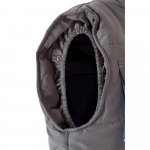 VL NERGAL. Colete acolchoado, bicolor multibolsos (120g/m&sup2;), em poli&eacute;ster (100%) - Cinzento/Azul Claro