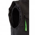 VL NERGAL. Colete acolchoado, bicolor multibolsos (120g/m&sup2;), em poli&eacute;ster (100%) - Preto/Verde