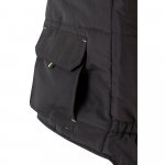 VL NERGAL. Colete acolchoado, bicolor multibolsos (120g/m&sup2;), em poli&eacute;ster (100%) - Preto/Verde