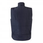 VL NERGAL. Colete acolchoado, bicolor multibolsos (120g/m&sup2;), em poli&eacute;ster (100%) - Azul marinho/Azul Claro