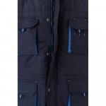 VL NERGAL. Colete acolchoado, bicolor multibolsos (120g/m&sup2;), em poli&eacute;ster (100%) - Azul marinho/Azul Claro