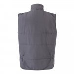 VL NERGAL. Colete acolchoado, bicolor multibolsos (120g/m&sup2;), em poli&eacute;ster (100%) - Cinzento/Verde