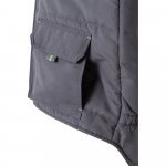 VL NERGAL. Colete acolchoado, bicolor multibolsos (120g/m&sup2;), em poli&eacute;ster (100%) - Cinzento/Verde