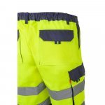 VL HADES. Two-tone multi-pocket Bermuda shorts (210g/m&sup2;), in cotton (20%) and polyester (80%) - Yellow