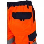 VL HADES. Two-tone multi-pocket Bermuda shorts (210g/m&sup2;), in cotton (20%) and polyester (80%) - Orange